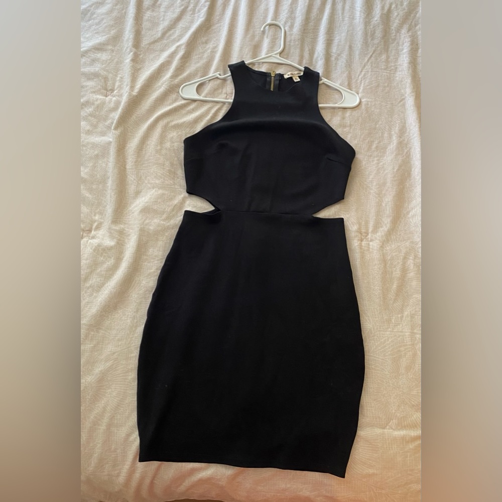 Black cut out dress
